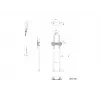Multibrackets M Dual Pole Floormount Pro 65 inch-90 inch 75 kg Czarny