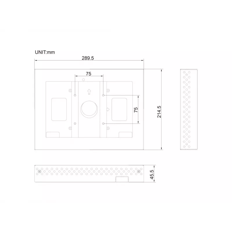 Obudowa MULTIBRACKETS M Pro Series do ELO 10 cali – stal, czarna, 2 kg
