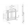 Uchwyt ścienny MULTIBRACKETS M Counterbalanced HD do telewizorów 37–55 cali, VESA 200x200–800x400, 23–40 kg, regulacja wysokości 0–400 mm, czarny