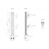 Multibrackets M VESA Deskmount HD Dual Vertical Widescreen 32 cali - 50 cali zacisk/przelotowy