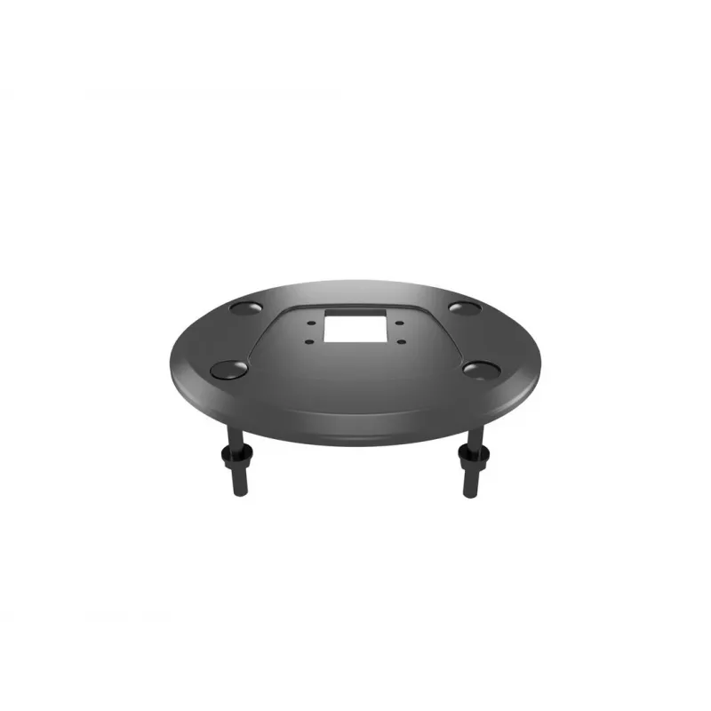 Grommet base MULTIBRACKETS M Deskmount HD — aluminium housing, Czarny, Ø 21 cm, H 40 mm, 500 g