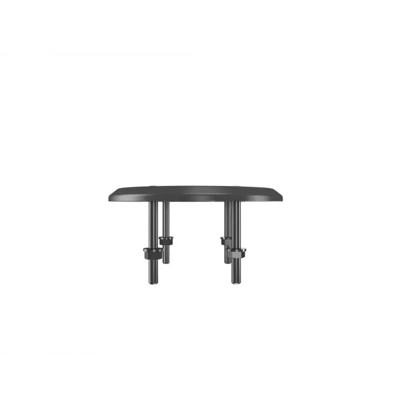 Grommet base MULTIBRACKETS M Deskmount HD — aluminium housing, Czarny, Ø 21 cm, H 40 mm, 500 g