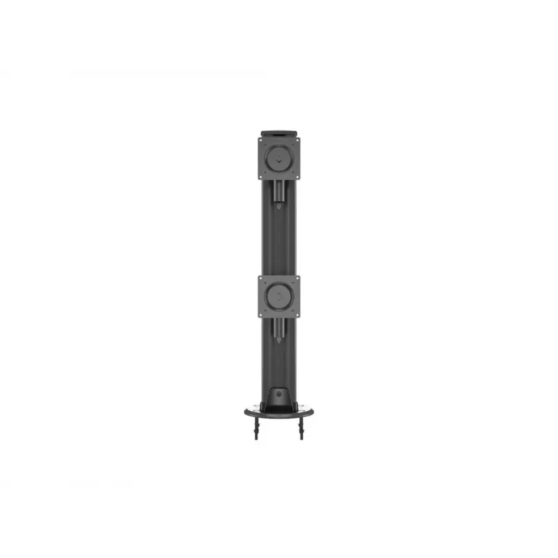 Grommet base MULTIBRACKETS M Deskmount HD — aluminium housing, Czarny, Ø 21 cm, H 40 mm, 500 g
