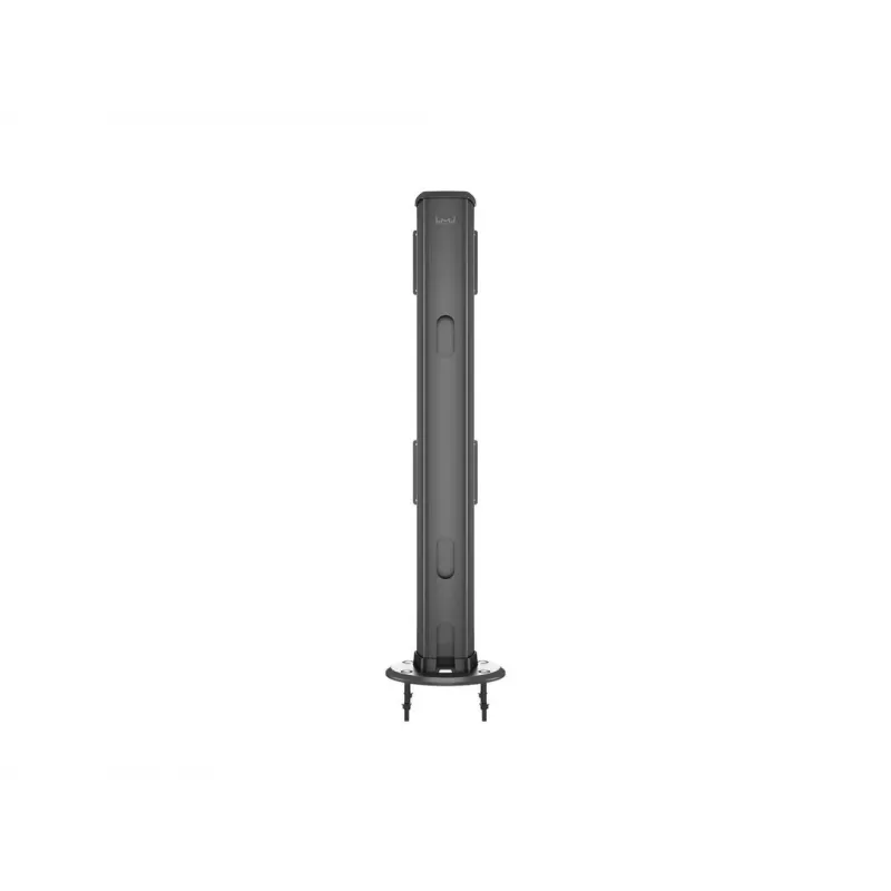 Grommet base MULTIBRACKETS M Deskmount HD — aluminium housing, Czarny, Ø 21 cm, H 40 mm, 500 g