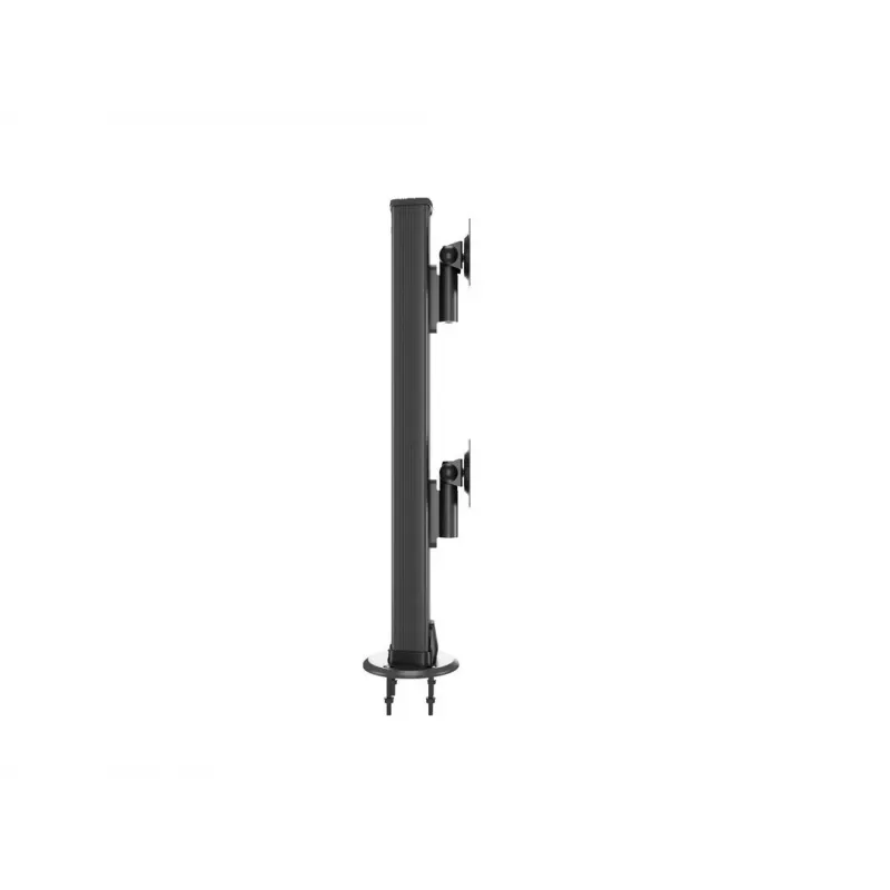Grommet base MULTIBRACKETS M Deskmount HD — aluminium housing, Czarny, Ø 21 cm, H 40 mm, 500 g