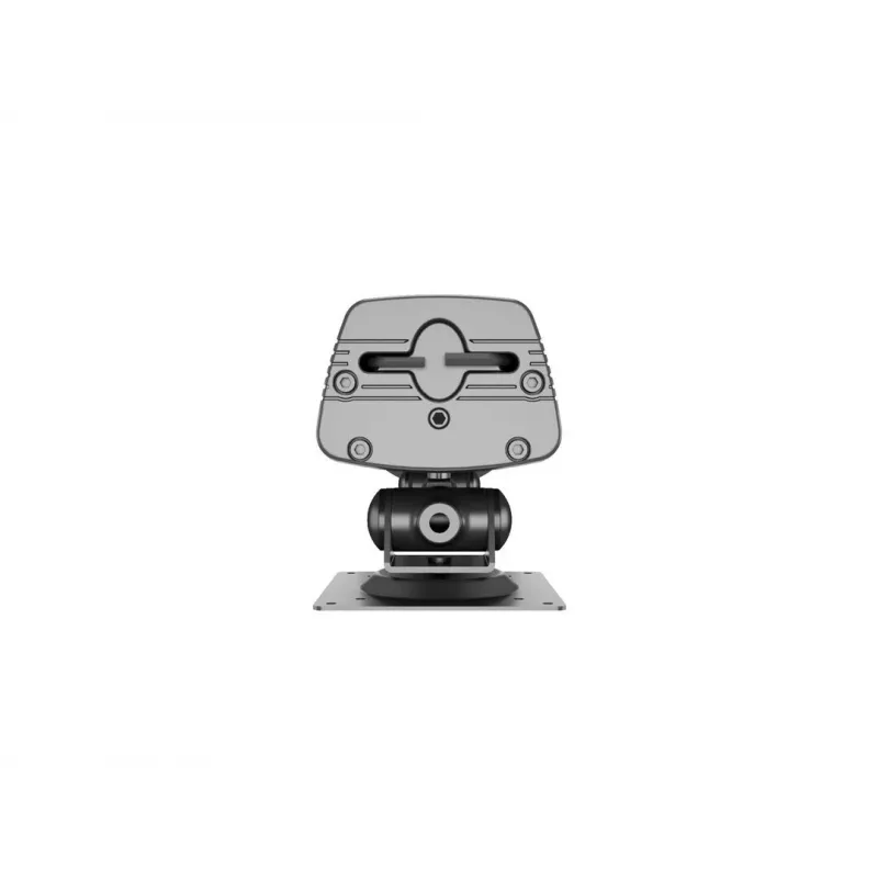 Grommet base MULTIBRACKETS M Deskmount HD — aluminium housing, Czarny, Ø 21 cm, H 40 mm, 500 g