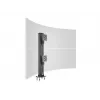 Grommet base MULTIBRACKETS M Deskmount HD — aluminium housing, Czarny, Ø 21 cm, H 40 mm, 500 g