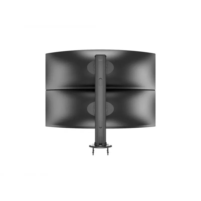 Grommet base MULTIBRACKETS M Deskmount HD — aluminium housing, Czarny, Ø 21 cm, H 40 mm, 500 g