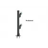 Grommet base MULTIBRACKETS M Deskmount HD — aluminium housing, Czarny, Ø 21 cm, H 40 mm, 500 g