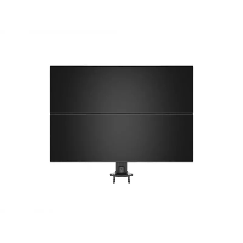 Grommet base MULTIBRACKETS M Deskmount HD — aluminium housing, Czarny, Ø 21 cm, H 40 mm, 500 g