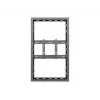 Multibrackets M Pro Series Obudowa 43 cale Mała Czarna Stal Pozioma/Pionowa