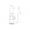 Multibrackets M Pro Series Obudowa 50 cali Ścienna Średnia Czarna Stal Pozioma/Pionowa