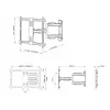 Uchwyt ścienny do telewizora Multibrackets M Universal Flexarm Pro Single Czarny — 40 kg, VESA 200x200–600x400, 40 cali–70 cali