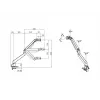 Multibrackets M Gaslift Arm Samsung G9 Single Czarny 20 kg Clamp Mount