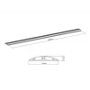 Multibrackets M kabel Cover Floor Czarny - 139mm W - 1600mm L