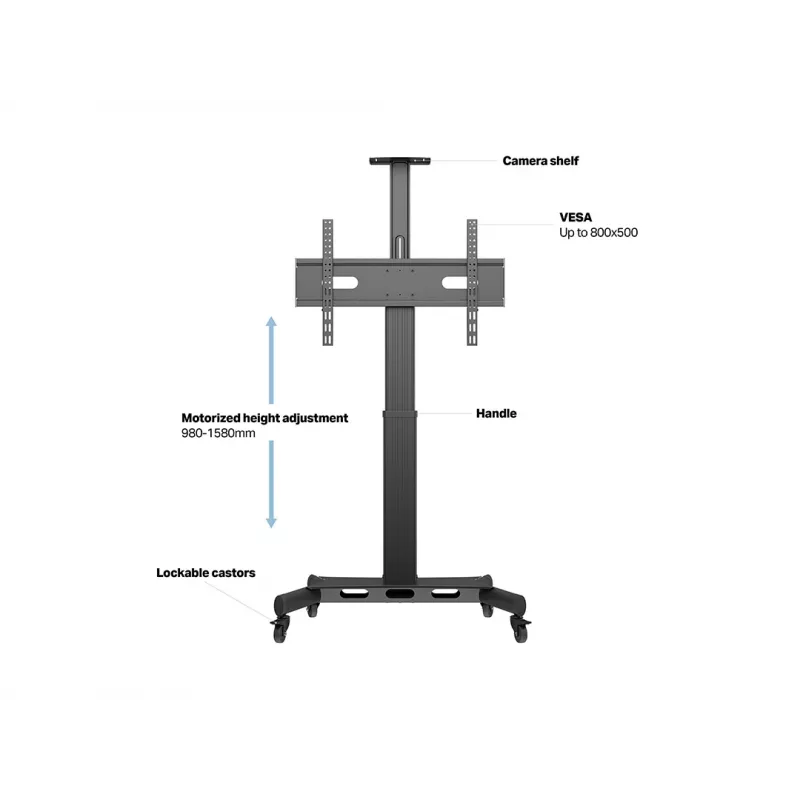 Multibrackets M Motorized Public Floorstand Single Pillar 170 HD