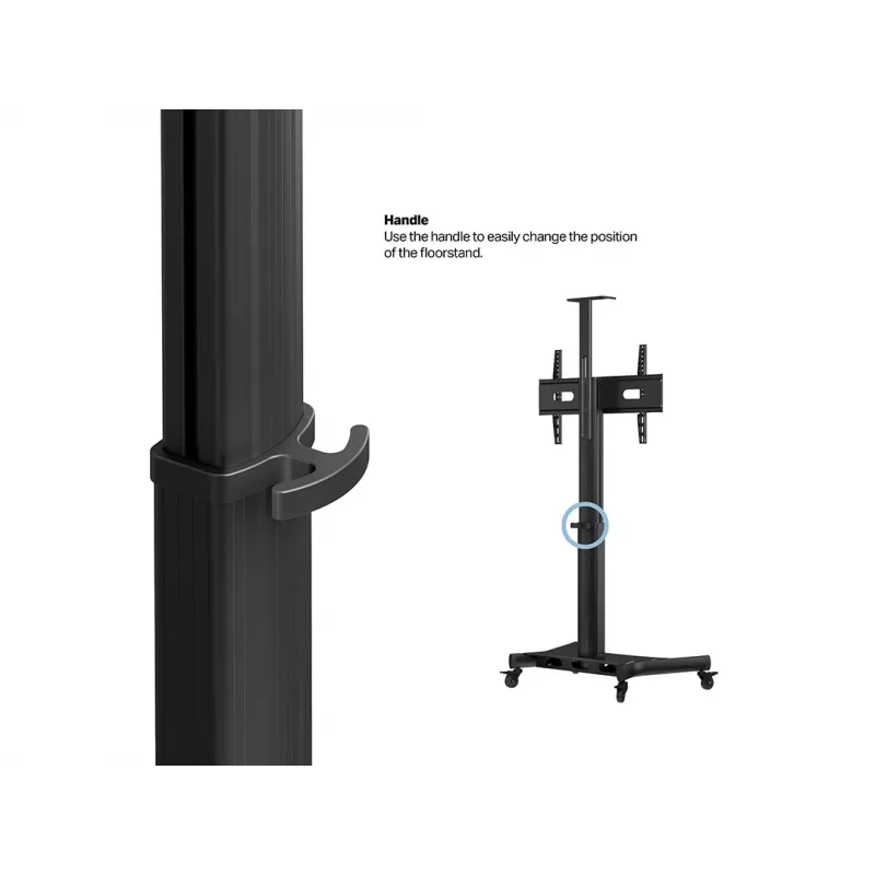 Multibrackets M Motorized Public Floorstand Single Pillar 170 HD