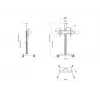 Multibrackets M Motorized Public Floorstand Single Pillar 170 HD