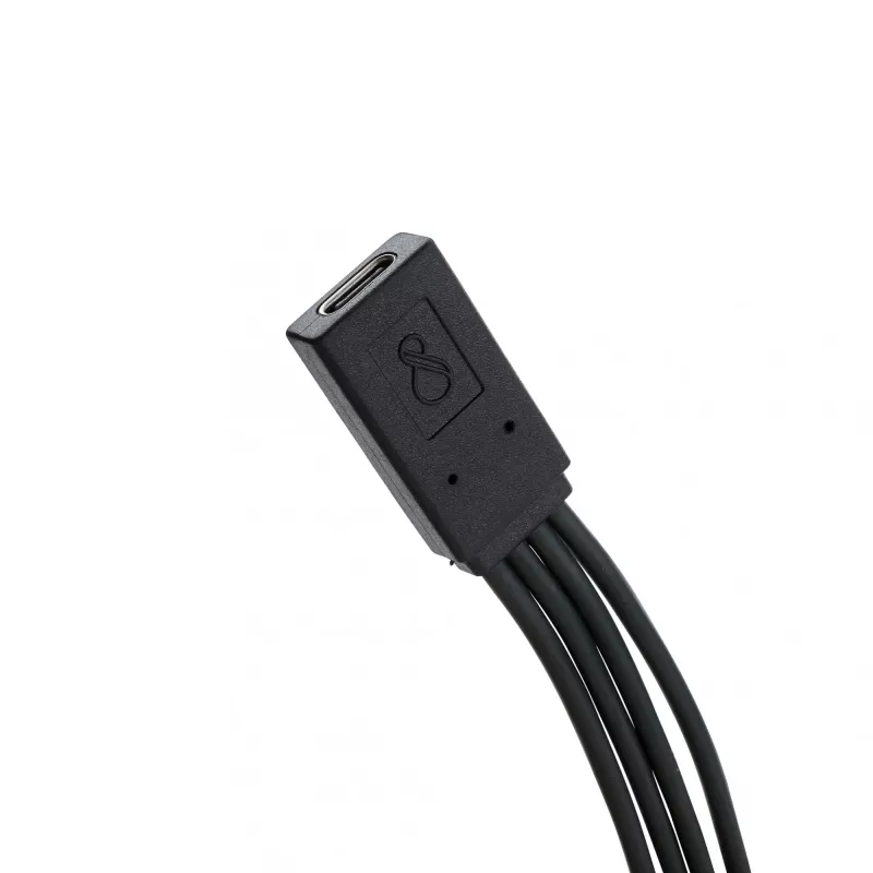 Przejściówka kablowa Ochno O-SBC-200-1 czarna TPE 32 g