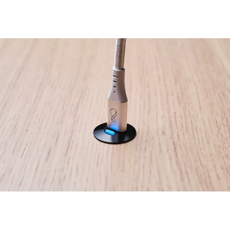 Kabel USB-C do USB-C Ochno O-USBG2-70-1 — USB 3.2 Gen 2, DP Alt Mode 1.4, męski-męski, pleciony, 0,7 m, biały