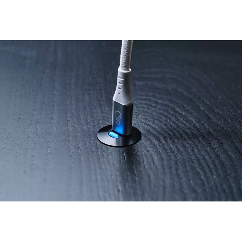 Kabel USB-C do USB-C Ochno O-USBG2-70-1 — USB 3.2 Gen 2, DP Alt Mode 1.4, męski-męski, pleciony, 0,7 m, biały