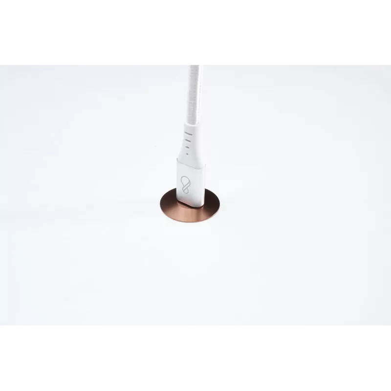 Kabel USB-C do USB-C Ochno O-USBG2-70-1 — USB 3.2 Gen 2, DP Alt Mode 1.4, męski-męski, pleciony, 0,7 m, biały