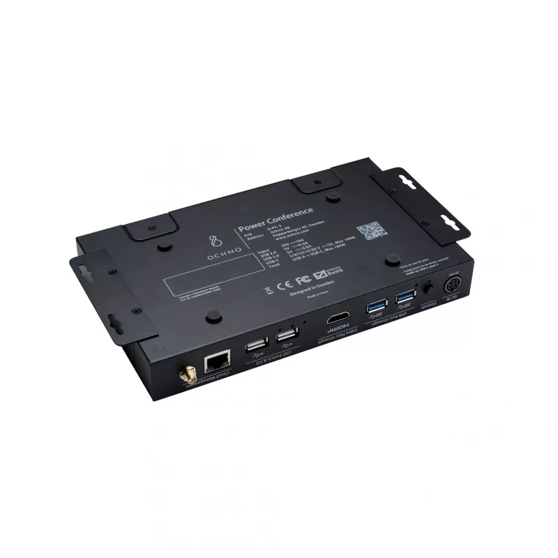 Ochno Power Conference 3 Single, przewodowy, USB 3.2 Gen 2 (3.1 Gen 2) Type-C, 100 W, 1.4/2.3, 10,100 Mbit/s, czarny