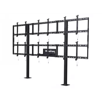 Peerless DS-S555-3X2 wózek/stojak multimedialny Czarny Stojak multimedialny