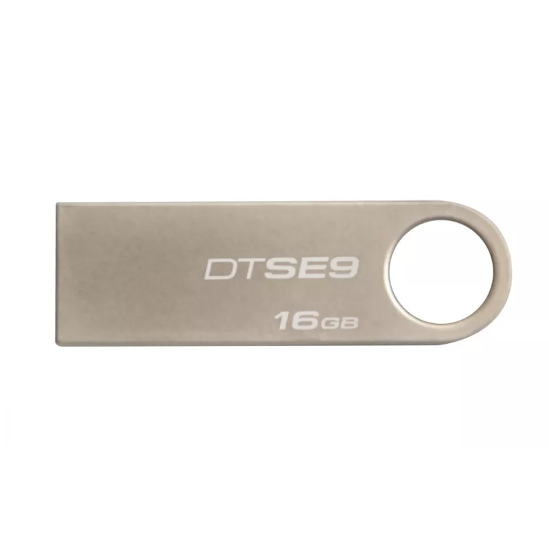 Pamięć flash USB KINGSTON DataTraveler SE9 16 GB — USB Type-A 2.0, srebrny, bez nakładki
