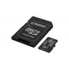 Karta pamięci MicroSDXC Kingston 128 GB Industrial C10 A1 pSLC UHS-I, odczyt 100 MB/s, zapis 80 MB/s, V30/U3, czarna + adapter SD