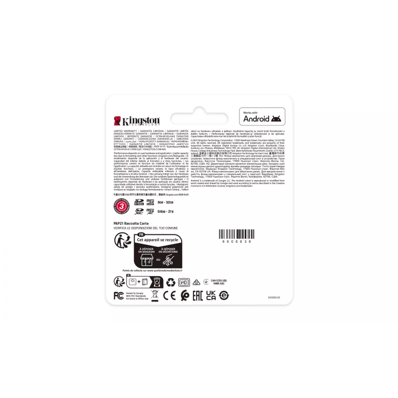 Karta pamięci MicroSDXC Kingston 128 GB Industrial C10 A1 pSLC UHS-I, odczyt 100 MB/s, zapis 80 MB/s, V30/U3, czarna + adapter SD