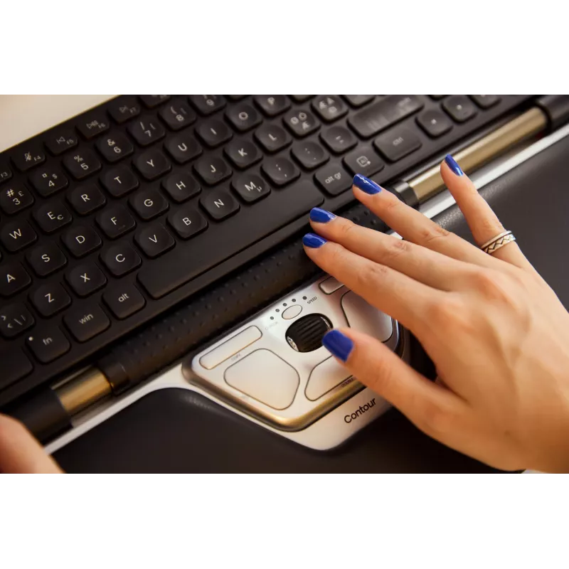 Contour Design Rollermysz czerwony przewodowa mysz ergonomiczna USB-C 2800 DPI 6 przycisków