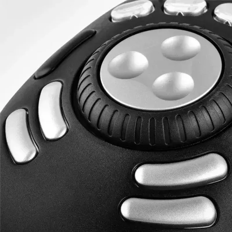 Multimedialny kontroler Contour PRO v2 — USB, srebrno-czarny, 43×77,5×11,5 mm