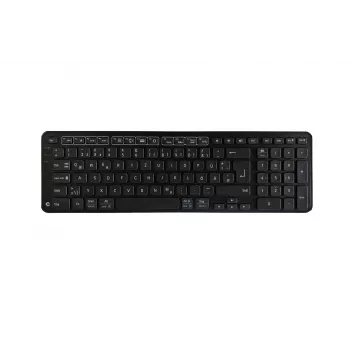 Contour Design Balance klawiatura BK Wersja bezprzewodowa DE, pełnowymiarowa (100%), przewodowa i bezprzewodowa, RF Wireless + USB, QWERTZ, czarna