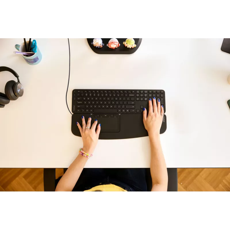 Contour Design Contour Touch Ergonomiczny Touchpad Przewodowy, Przewodowy, USB, USB Type-C, Contour Design, Czarny, 118 mm