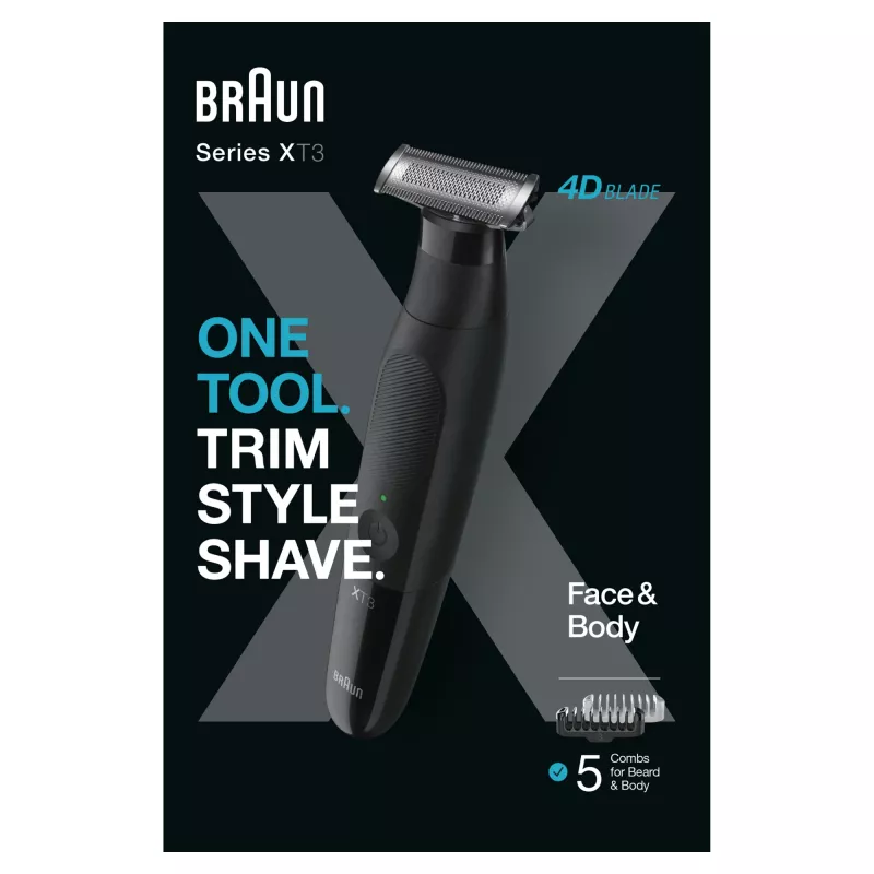 Trymer Braun XT3200 Czarny Akumulator Niklowo-Wodorkowy NiMH 45 min