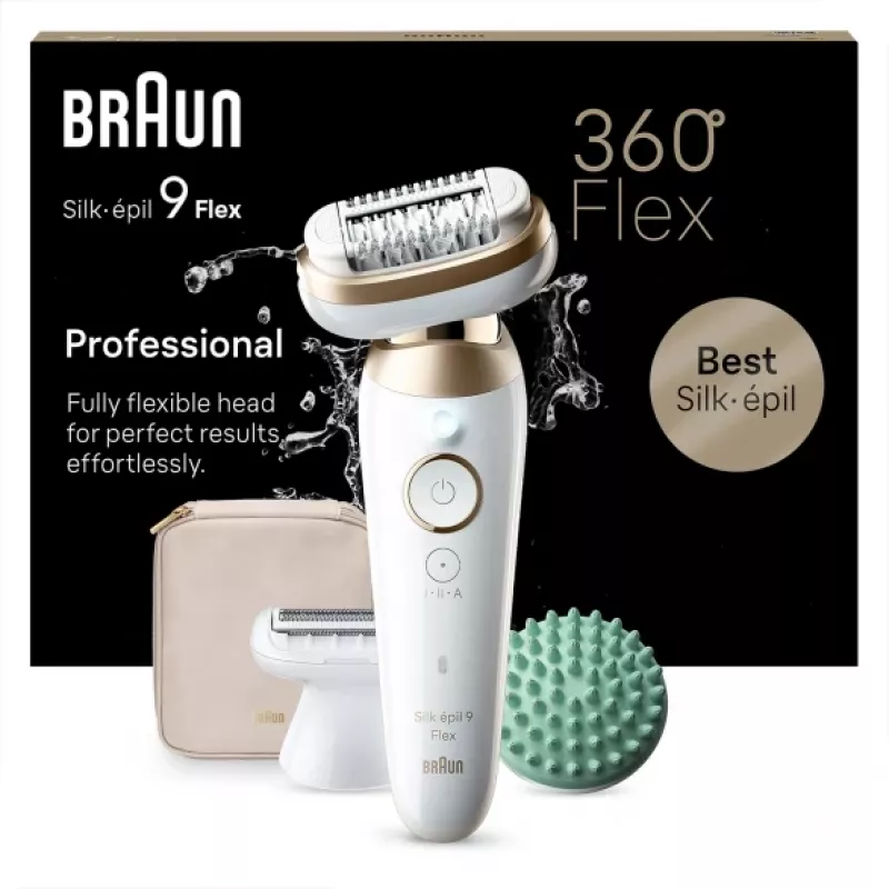Braun Silk-épil 9 Flex 9-071 3D 40 pęset Gold, biały