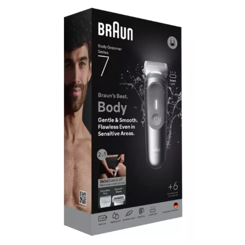 Golarka do ciała Braun Series 7 BG7550 szary akumulator litowo-jonowy