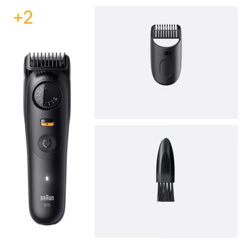 Braun BeardTrimmer 5 BT5500 trymer do brody Zasilanie akumulatorowe 20 2 cm Wet & Dry Czarny