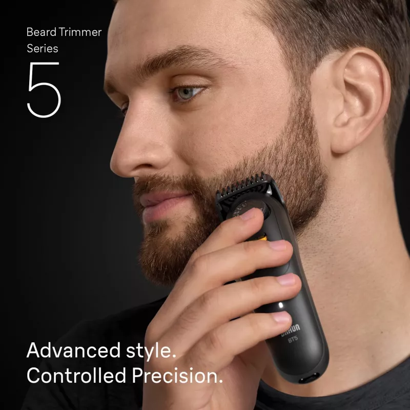 Braun BeardTrimmer 5 BT5500 trymer do brody Zasilanie akumulatorowe 20 2 cm Wet & Dry Czarny