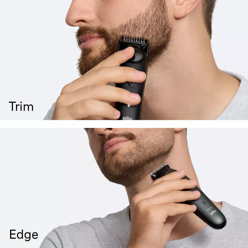 Braun BeardTrimmer 5 BT5500 trymer do brody Zasilanie akumulatorowe 20 2 cm Wet & Dry Czarny