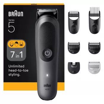 Braun AIO5520 trymer/maszynka do włosów Czarny, Szary 14 Litowo-jonowy (Li-Ion)
