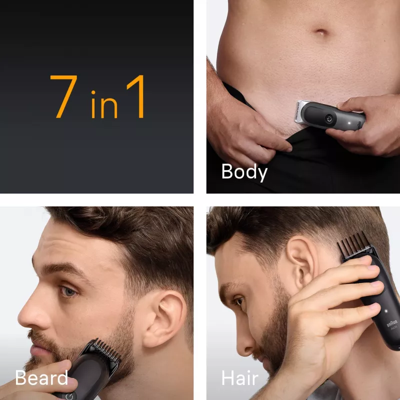 Braun AIO5520 trymer/maszynka do włosów Czarny, Szary 14 Litowo-jonowy (Li-Ion)