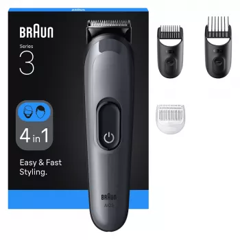 Braun AIO3500 trymery do włosów/maszynka do strzyżenia Czarny, Szary 14 Niklowo-Wodorkowe (NiMH)