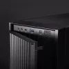 Obudowa komputerowa CHIEFTEC BW-01B-OP Midi Tower ATX/ITX, obsługa 6×3,5 inch + 4×2,5 inch, 2×5,25 inch, tył 1×120 mm, SGCC, czarna, 200×510×465 mm
