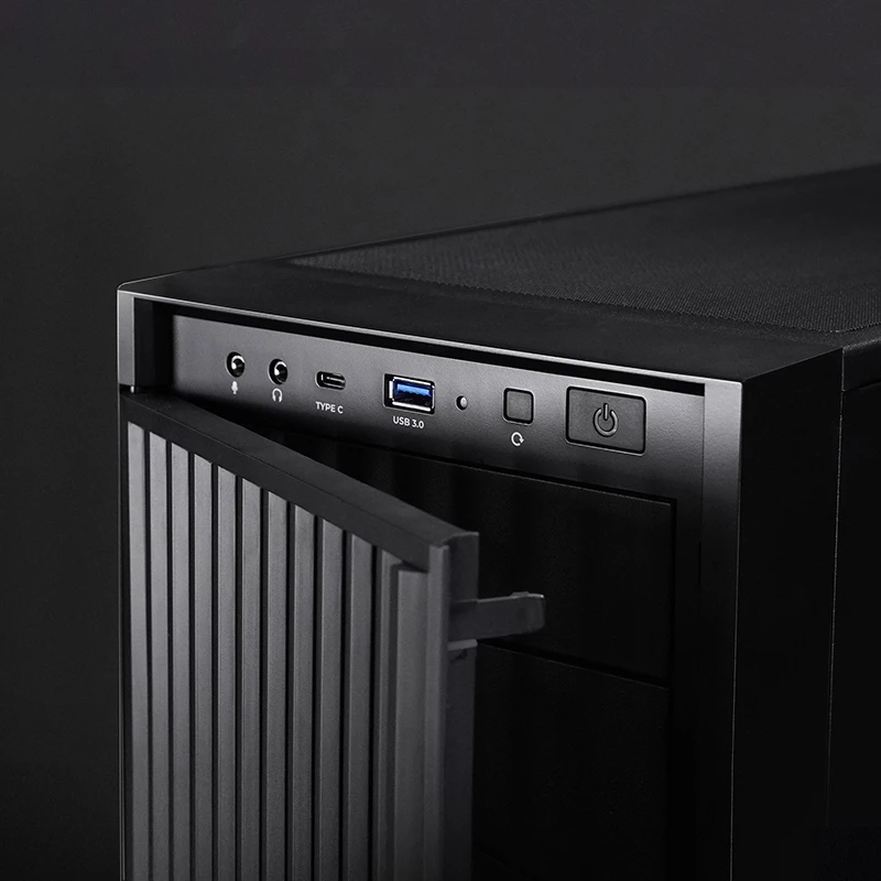 Obudowa komputerowa CHIEFTEC BW-01B-OP Midi Tower ATX/ITX, obsługa 6×3,5 inch + 4×2,5 inch, 2×5,25 inch, tył 1×120 mm, SGCC, czarna, 200×510×465 mm