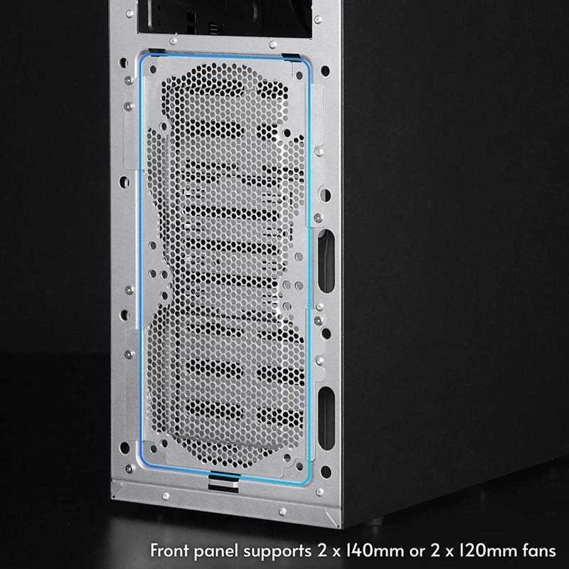 Obudowa komputerowa CHIEFTEC BW-01B-OP Midi Tower ATX/ITX, obsługa 6×3,5 inch + 4×2,5 inch, 2×5,25 inch, tył 1×120 mm, SGCC, czarna, 200×510×465 mm