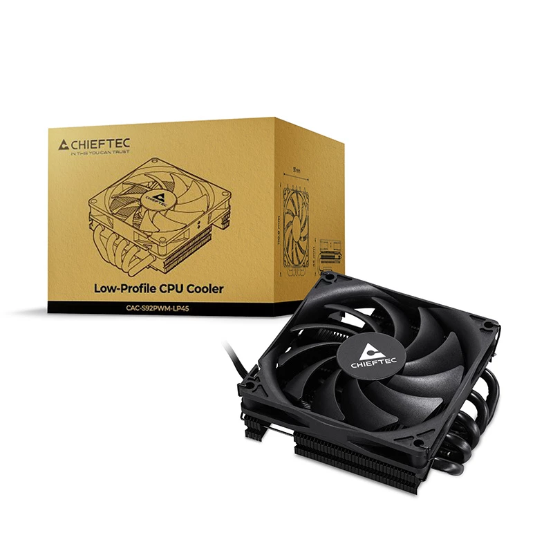 Chieftec CAC-S92PWM-LP45 system chłodzenia komputera Obudowa komputera Chłodzenie powietrzne 9,2 cm Czarny