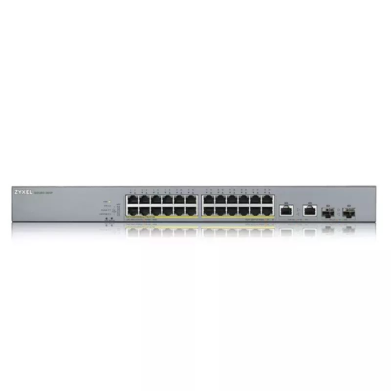 Zyxel GS1350-26HP-EU0101F przełącznik sieciowy zarządzalny L2 Gigabit Ethernet (10/100/1000) Power over Ethernet (PoE) szary