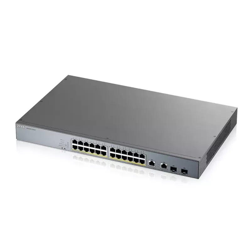 Zyxel GS1350-26HP-EU0101F przełącznik sieciowy zarządzalny L2 Gigabit Ethernet (10/100/1000) Power over Ethernet (PoE) szary